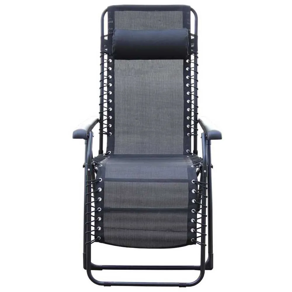 Chillvert Catania Stål Solstol 65.5x91x116 Cm unisex, Black, One Size