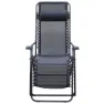Chillvert Catania Stål Solstol 65.5x91x116 Cm unisex, Black, One Size