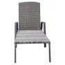 Chillvert Cozumel Stål Solstol 190x63x50 Cm Refurbished unisex, Anthracite / brown, One Size