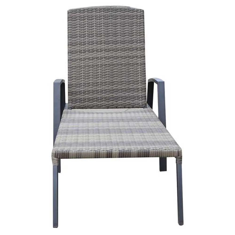 Chillvert Cozumel Stål Solstol 190x63x50 Cm unisex, Anthracite / brown, One Size Chillvert Cozumel Stål Solstol 190x63x50 Cm unisex, Anthracite / brown, One Size