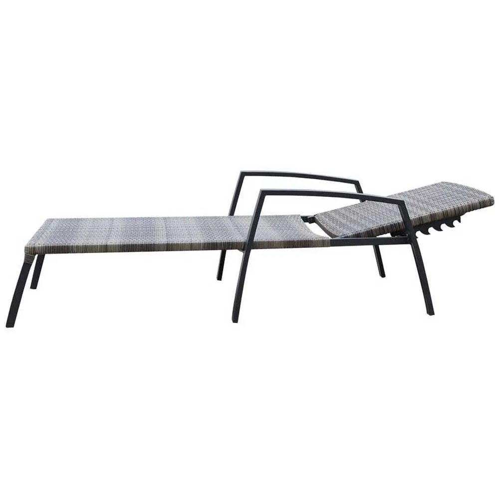 Chillvert Cozumel Stål Solstol 190x63x50 Cm unisex, Anthracite / brown, One Size Chillvert Cozumel Stål Solstol 190x63x50 Cm unisex, Anthracite / brown, One Size