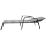 Chillvert Cozumel Stål Solstol 190x63x50 Cm unisex, Anthracite / brown, One Size