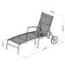 Chillvert Imperia Fsc Eukalyptus Solstol 180.40x77.60x102.90 Cm unisex, Wooden / beige, One Size