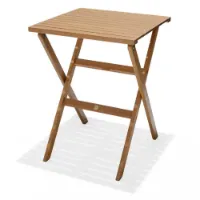 Chillvert Milan Fsc-certifierat Eukalyptus Hopfällbart Fyrkantigt Bord 56x56 Cm unisex