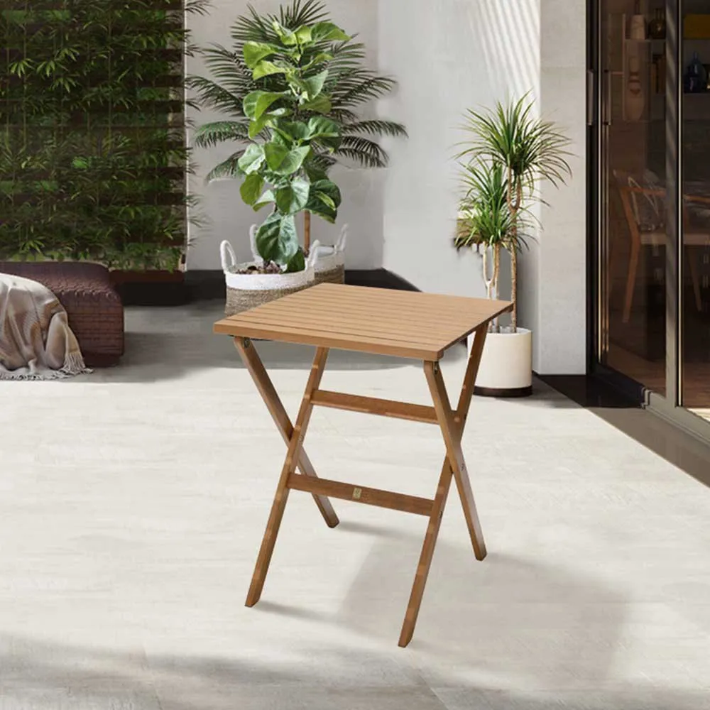 Chillvert Milan Fsc-certifierat Eukalyptus Hopfällbart Fyrkantigt Bord 56x56 Cm unisex, Wooden, One Size Chillvert Milan Fsc-certifierat Eukalyptus Hopfällbart Fyrkantigt Bord 56x56 Cm unisex, Wooden, One Size