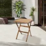 Chillvert Milan Fsc-certifierat Eukalyptus Hopfällbart Fyrkantigt Bord 56x56 Cm unisex, Wooden, One Size