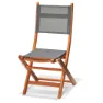 Chillvert Napoles Fsc Fällbar Stol I Eukalyptus Och Tyg 50.65x49.6x93.2 Cm unisex, Wooden / grey, One Size
