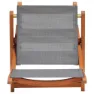 Chillvert Napoles Fsc Fällbar Stol I Eukalyptus Och Tyg 50.65x49.6x93.2 Cm unisex, Wooden / grey, One Size