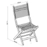 Chillvert Napoles Fsc Fällbar Stol I Eukalyptus Och Tyg 50.65x49.6x93.2 Cm unisex, Wooden / grey, One Size