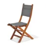 Chillvert Napoles Fsc Fällbar Stol I Eukalyptus Och Tyg 50.65x49.6x93.2 Cm unisex, Wooden / grey, One Size