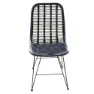 Chillvert Parma Metall-och Rottingstol 46x60x92 Cm unisex, Black, One Size