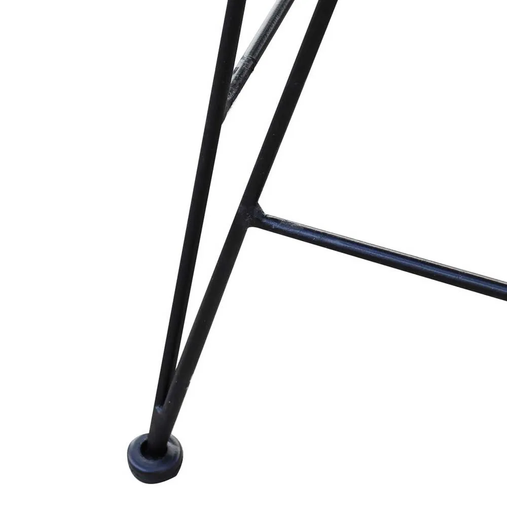 Chillvert Parma Metall-och Rottingstol 46x60x92 Cm unisex, Black, One Size