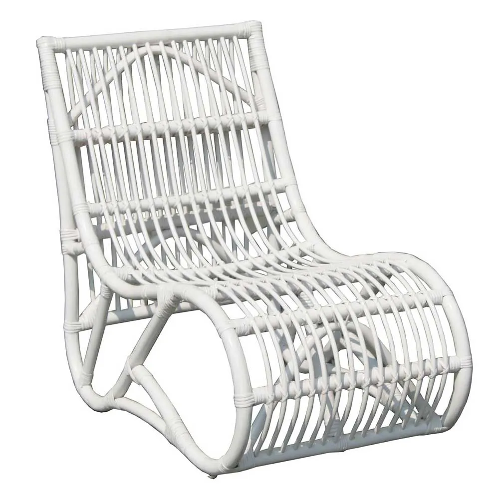 Chillvert Parma Rattan Solsäng 61x94x85 Cm unisex, White, One Size