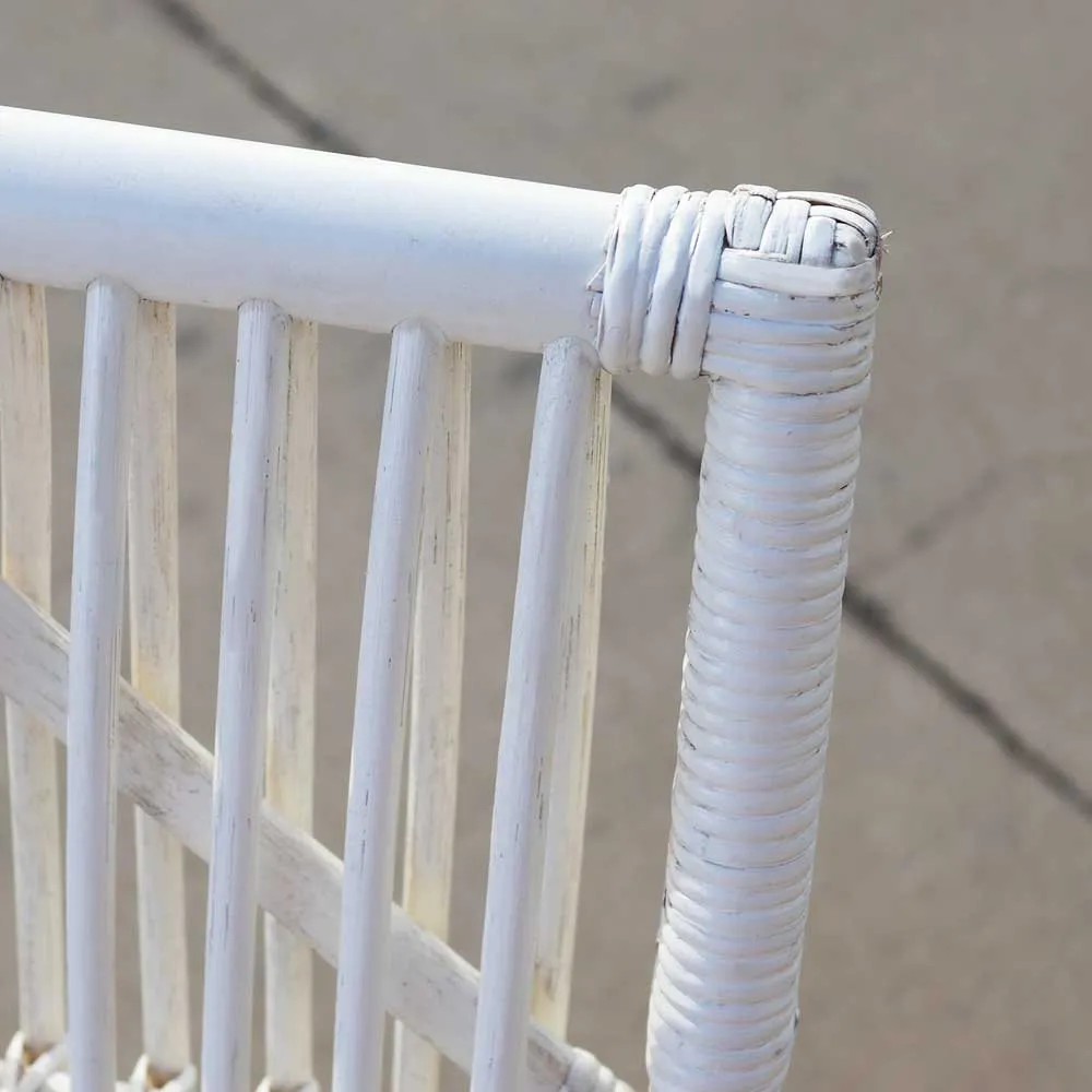 Chillvert Parma Rattan Solsäng 61x94x85 Cm unisex, White, One Size