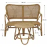 Chillvert Parma Rattan Trädgårdsmöbelset unisex, Natural, One Size
