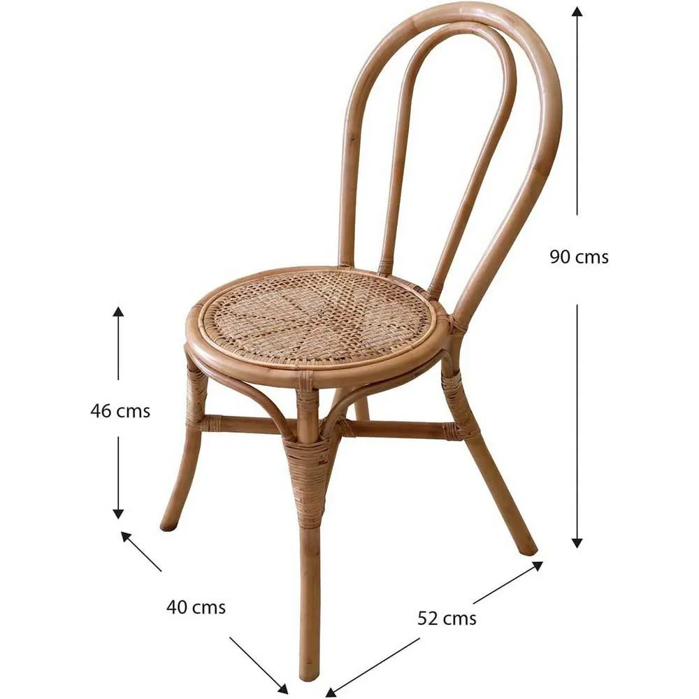 Chillvert Parma Rotting Trädgårdsstol 42x52x90 Cm unisex, Natural, 42 x 52 x 90cm Chillvert Parma Rotting Trädgårdsstol 42x52x90 Cm unisex, Natural, 42 x 52 x 90cm