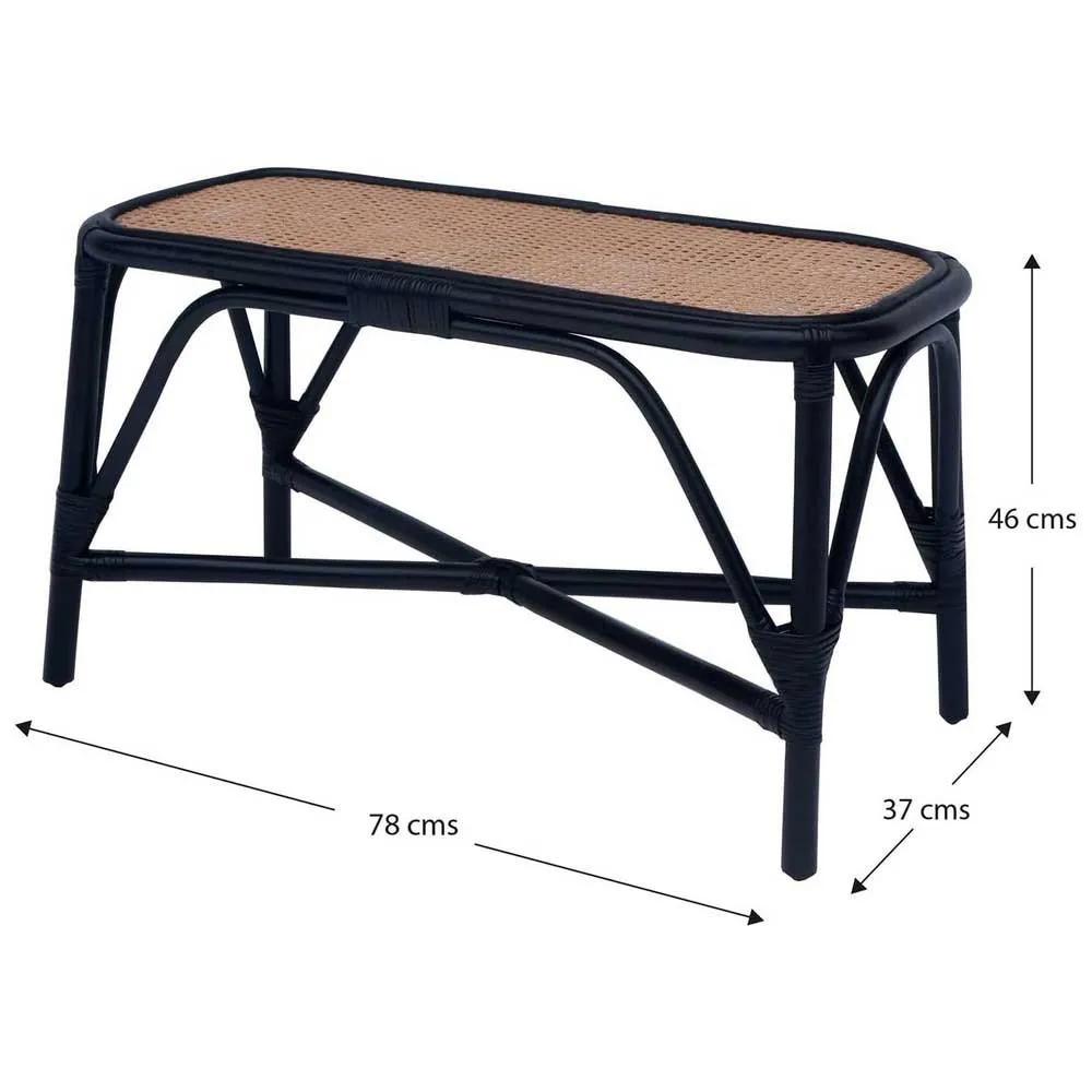 Chillvert Parma Rotting Trädgårdsstol 78x37x43 Cm unisex, Black, 78 x 37 x 43cm