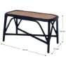 Chillvert Parma Rotting Trädgårdsstol 78x37x43 Cm unisex, Black, 78 x 37 x 43cm