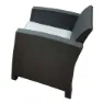 Chillvert Siena Resin Trädgårdsmöbelset Med Rotan-effekt unisex, Anthracite / grey, One Size