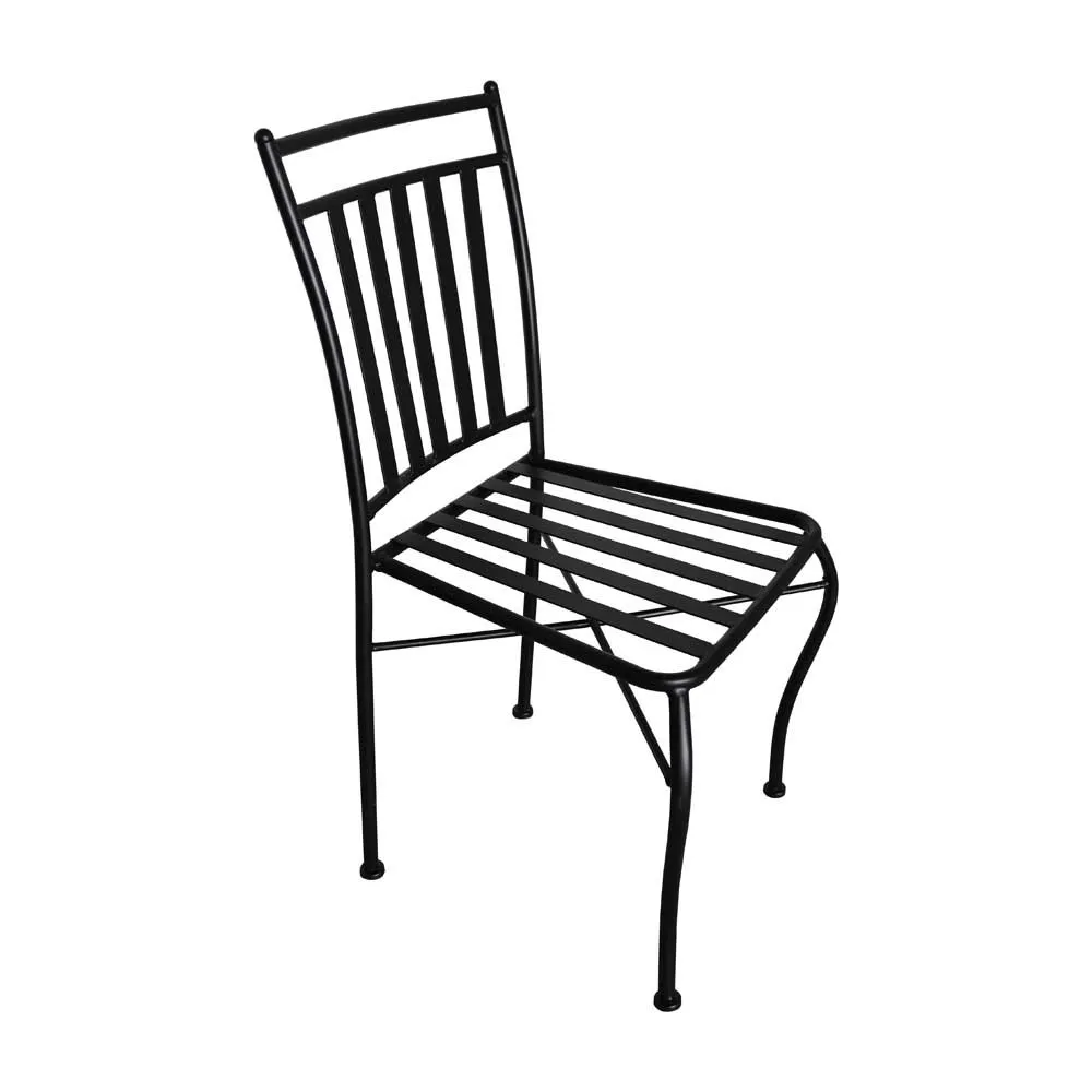 Chillvert Stål Tivoli Stapelbar Stol 40.5x50.5x89 Cm Refurbished unisex, Black, One Size