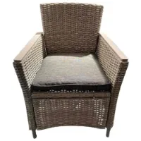 Chillvert Stål Turin Och Syntetisk Rotting Fåtölj 65x68.5x93.5 Cm unisex