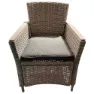 Chillvert Stål Turin Och Syntetisk Rotting Fåtölj 65x68.5x93.5 Cm unisex, Beige / anthracite, One Size