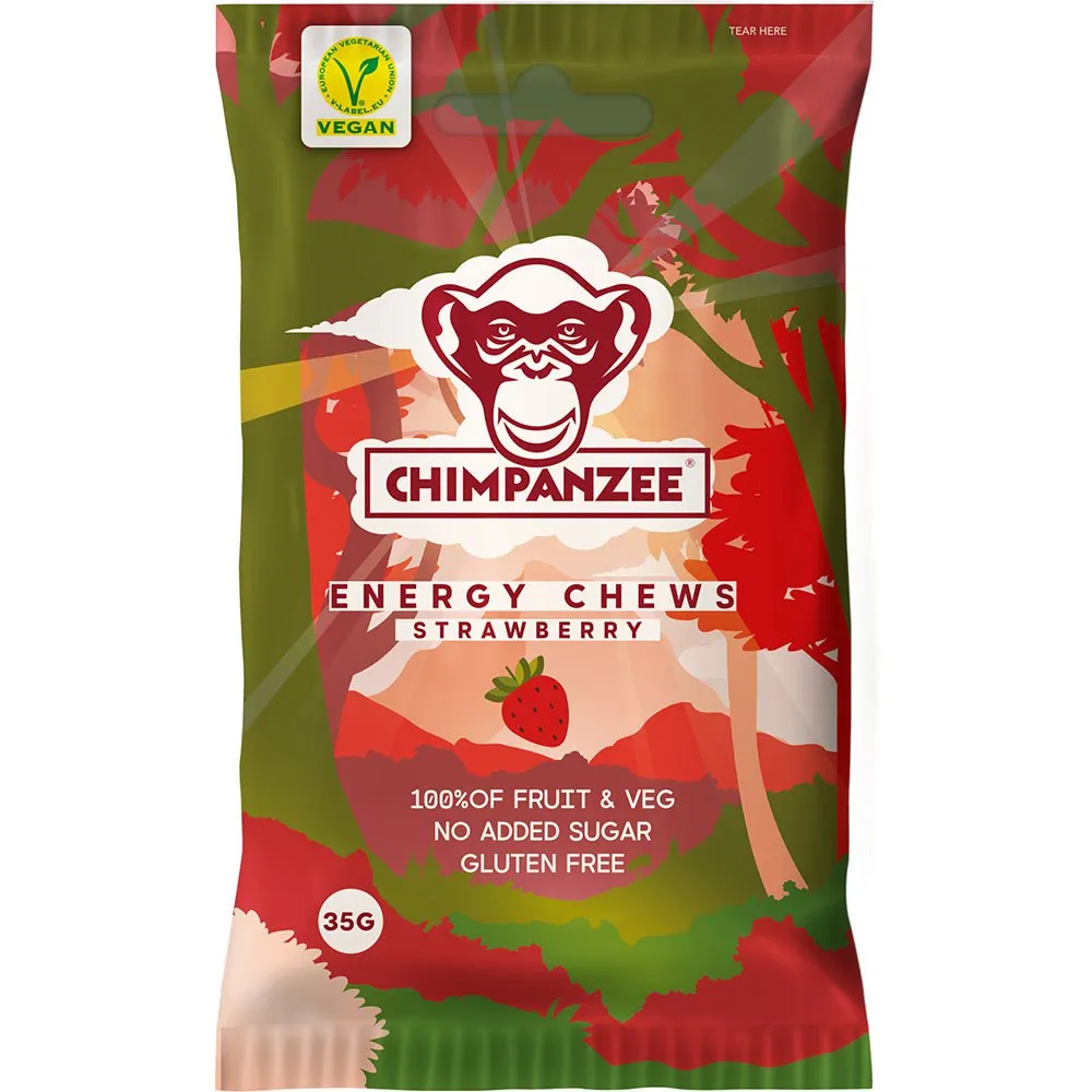 Chimpanzee Energi Gummies Låda Jordgubbe 35g 20 Enheter, Multicolor, One Size