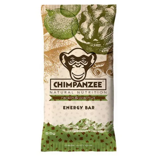 Chimpanzee Energibar Låda Russin Och Valnöt 55g 20 Enheter, Brown, One Size