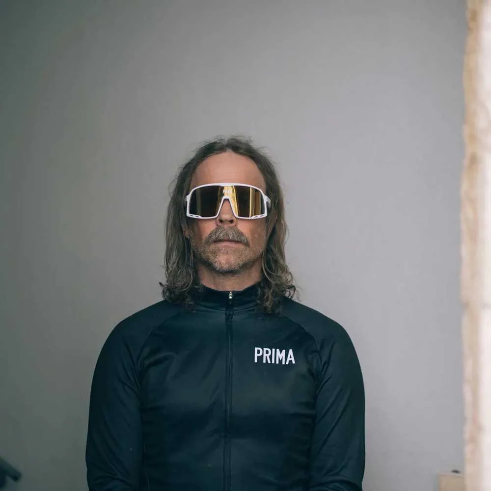 Chpo Brand Prima Due Polariserade Solglasögon, White, Gold Mirror Polarized/CAT3 Chpo Brand Prima Due Polariserade Solglasögon, White, Gold Mirror Polarized/CAT3