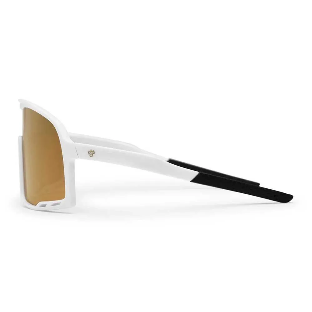 Chpo Brand Prima Due Polariserade Solglasögon, White, Gold Mirror Polarized/CAT3 Chpo Brand Prima Due Polariserade Solglasögon, White, Gold Mirror Polarized/CAT3