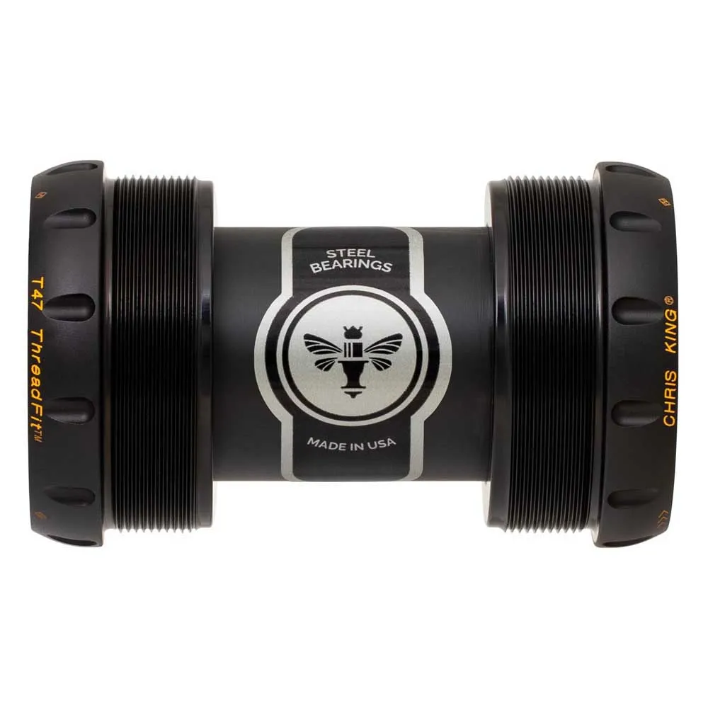 Chris King Ceramic Threadfit 47 30x Vevlagerskoppar, Black, 68/73mm