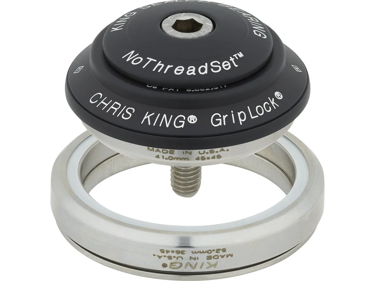 Chris King DropSet 3 IS41/28,6 - IS52/40 GripLock Steuersatz, Grey, 1 1/8-1.5" / 41-52 Chris King DropSet 3 IS41/28,6 - IS52/40 GripLock Steuersatz, Grey, 1 1/8-1.5" / 41-52