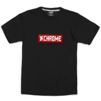 Chrome Horizontal Red Logo T-shirt Med Korta ärmar Chrome Horizontal Red Logo T-shirt Med Korta ärmar