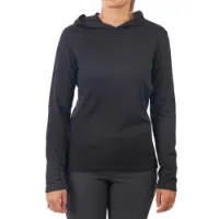 Chrome Merino Hoodie T-shirt Med Lång ärm Chrome Merino Hoodie T-shirt Med Lång ärm