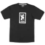 Chrome Vertical Border Logo T-shirt Med Korta ärmar