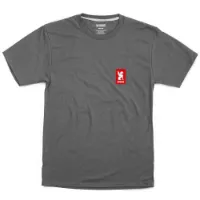 Chrome Vertical Red Logo T-shirt Med Korta ärmar Chrome Vertical Red Logo T-shirt Med Korta ärmar