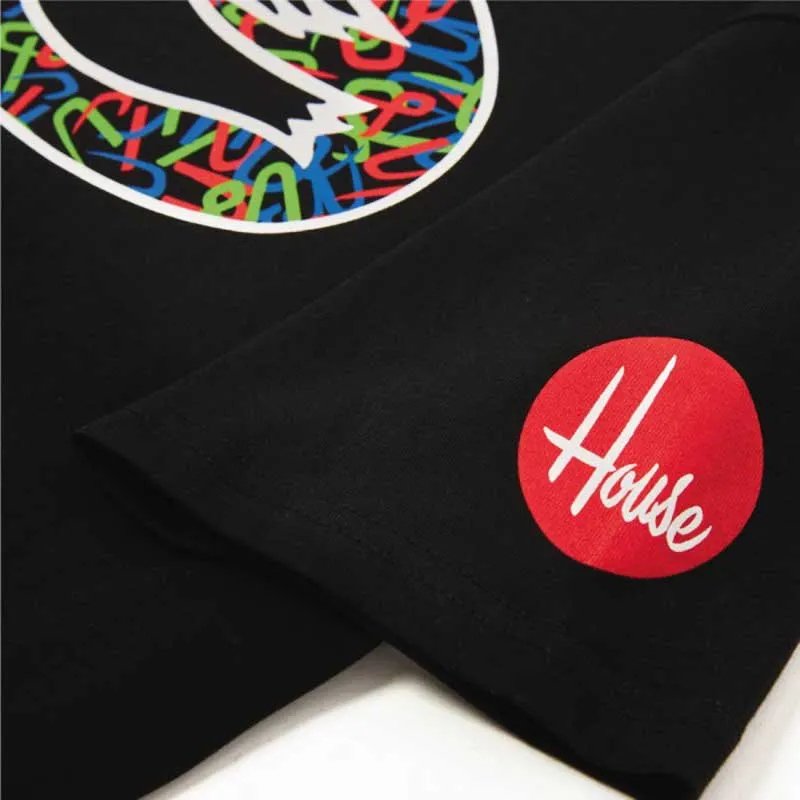Cinelli Columbus Tubography T-shirt Med Korta ärmar, Black, S