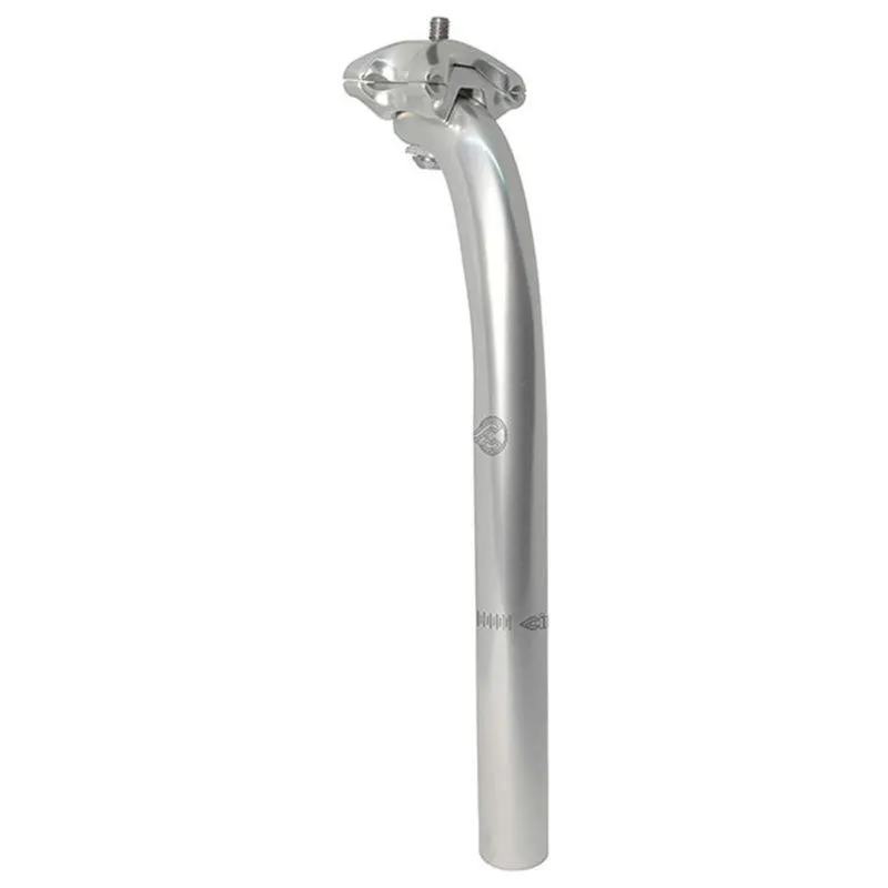 Cinelli Via Folli Sadelstolpe, Silver milky anodized, 250mm, 27.2mm Cinelli Via Folli Sadelstolpe, Silver milky anodized, 250mm, 27.2mm