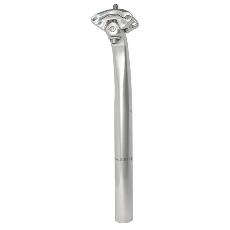 Cinelli Via Folli Sadelstolpe, Silver milky anodized, 250mm, 27.2mm Cinelli Via Folli Sadelstolpe, Silver milky anodized, 250mm, 27.2mm
