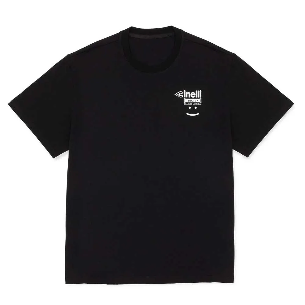 Cinelli Vigorelli T-shirt Med Korta ärmar, Black, M