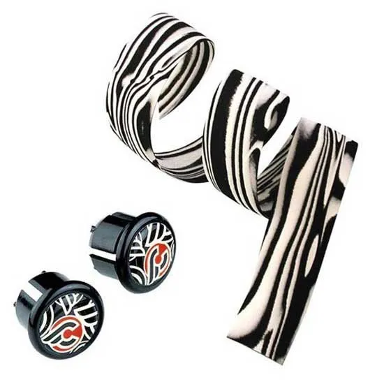 Cinelli Zebra Ribbon Styrlinda, Black / white, One Size