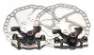 Clarks Bromsset med 2 x bromsok + Skiver 160 mm Mekanisk, Svart/Silver