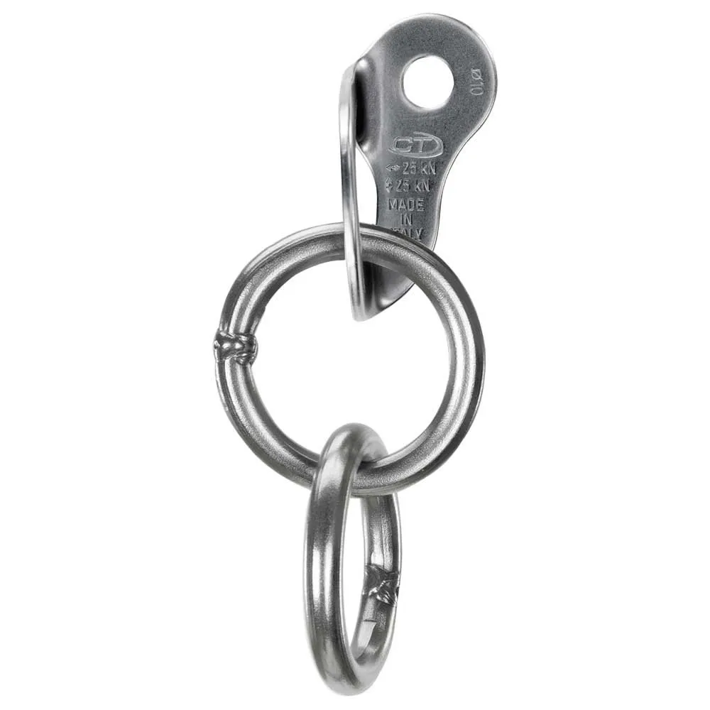 Climbing Technology 2 Plate With Rings 10 Mm Ankare, Silver, One Size