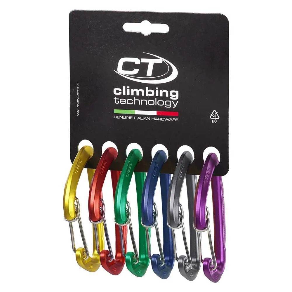 Climbing Technology Berry Carabiner W Quickdraw 6 Enheter, Purple, One Size