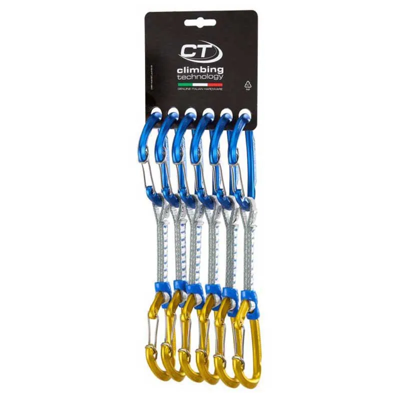 Climbing Technology Berry W 11 Mm Quickdraw 6 Enheter, Blue / ochre, 12cm