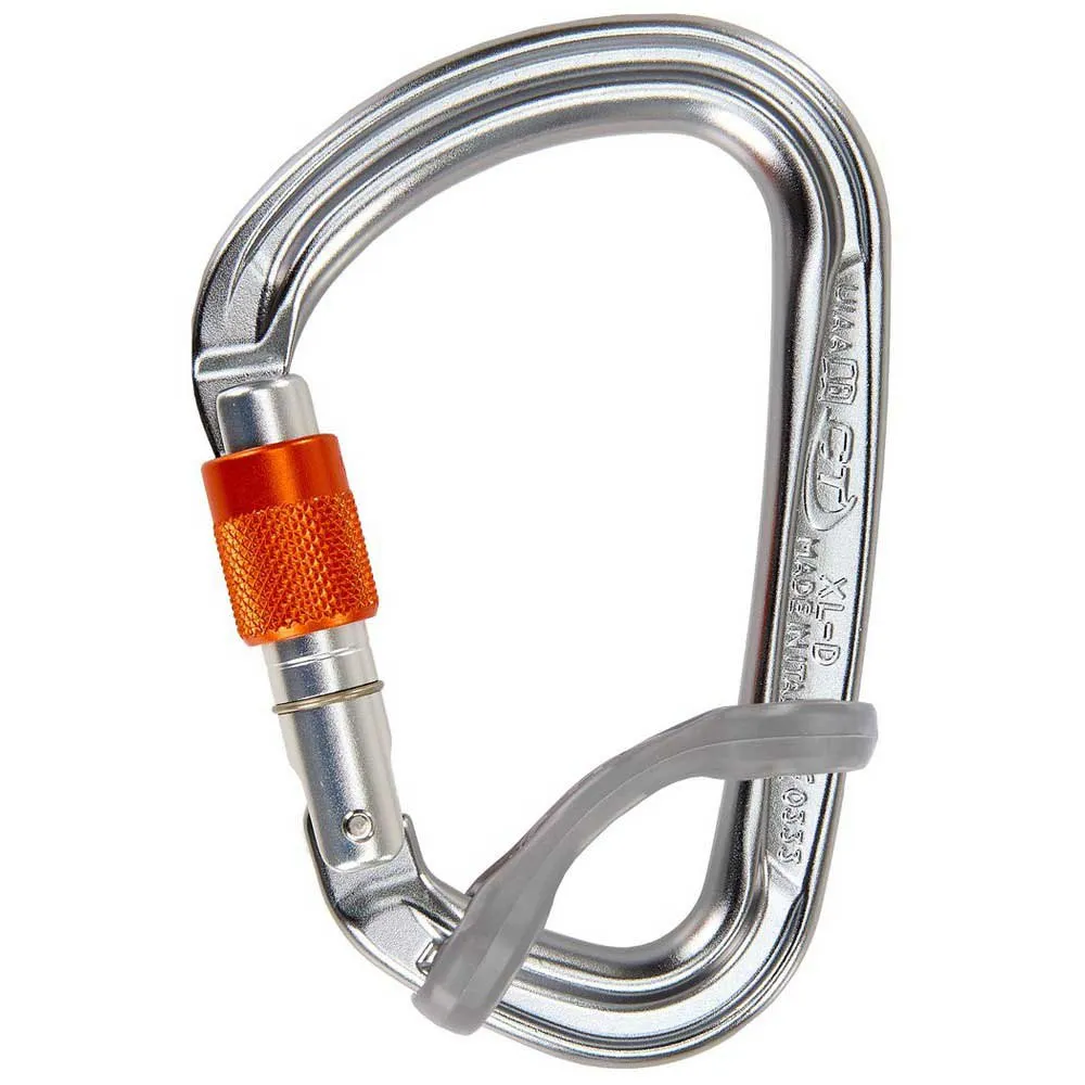 Climbing Technology Carabiner Quickdraw, Silver / orange, One Size