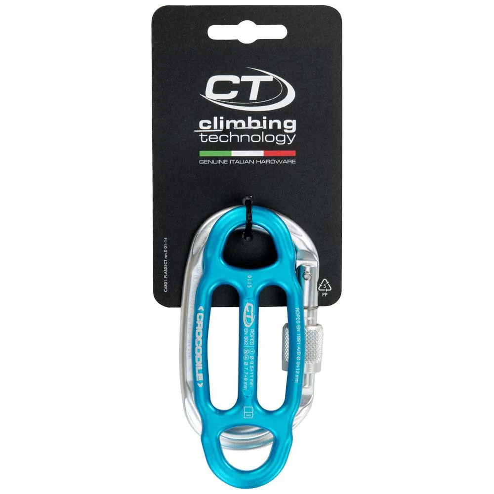Climbing Technology Krokodilkarbinhake-set, Blue, One Size