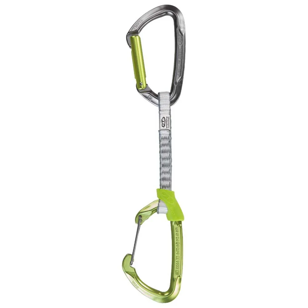 Climbing Technology Lime Mix Dy Anodized Quickdraw, Green, 12cm Climbing Technology Lime Mix Dy Anodized Quickdraw, Green, 12cm