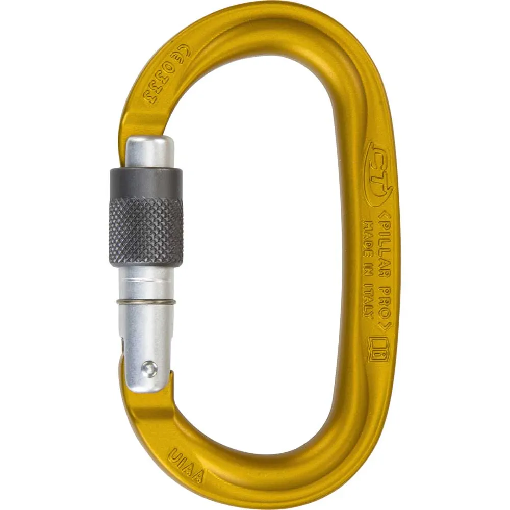 Climbing Technology Pillar Pro Sg Karabinkrok, Yellow, One Size