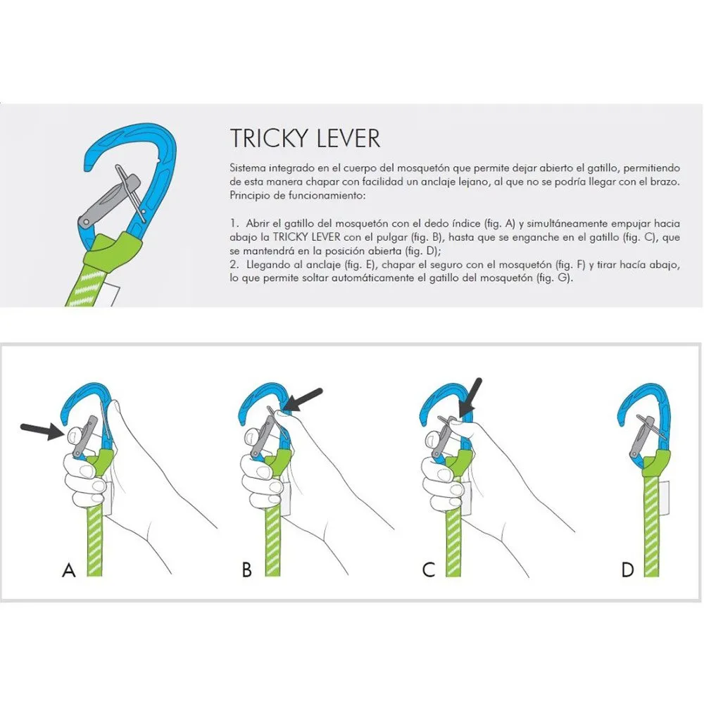 Climbing Technology Tricky Tool Quickdraw, Green / blue, 35cm Climbing Technology Tricky Tool Quickdraw, Green / blue, 35cm